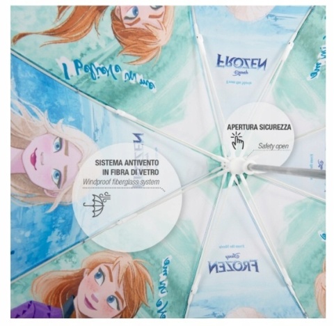 Parasol parasolka telstylna KRAINA LODU FROZEN perletti