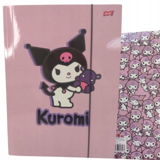 Teczka z gumką A4 na dokumenty rysunki Kuromi
