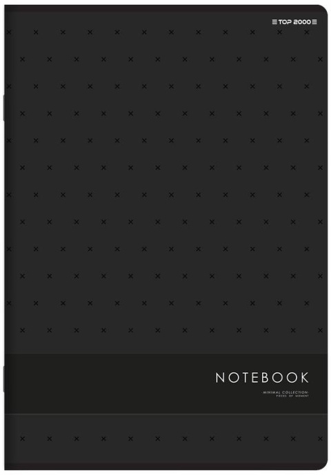 Zeszyt A4 kratka kratkę 80 kartek kwiaty abstrakcja czarne MIX 1 szt