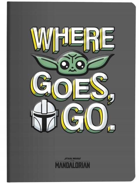 Zeszyt A5 STAR WARS Mandalorian w kratkę 60 kartek 3 szt