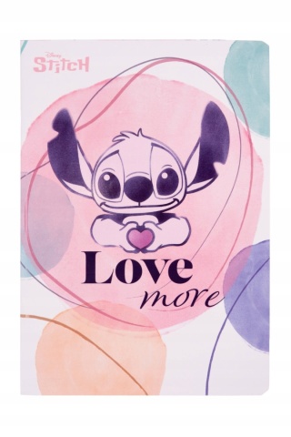Zeszyt A5 Stitch love more w kratkę 60 kartek LILO I STICH
