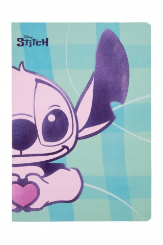 Zeszyt A5 Stitch z serduszkiem w linię 60 kartek LILO I STICH