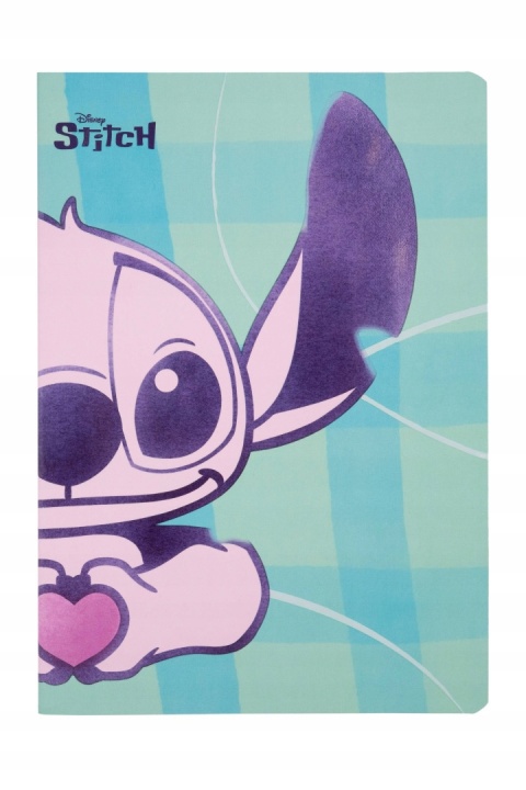 Zeszyt A5 Stitch z serduszkiem w linię 60 kartek LILO I STICH