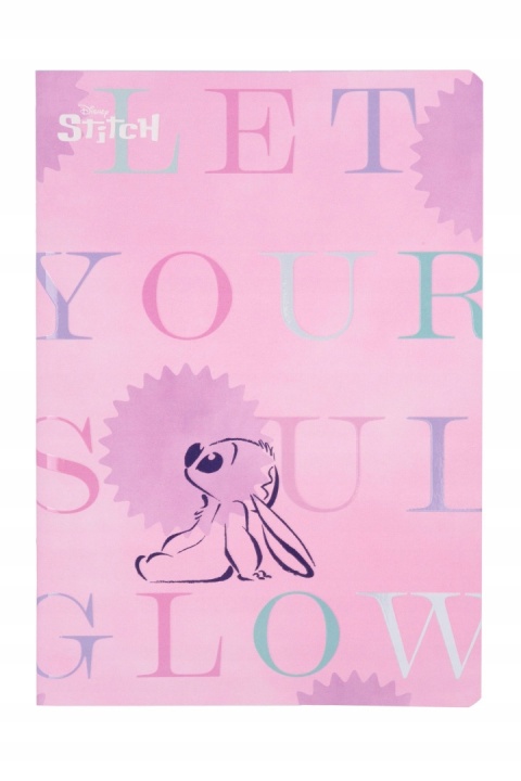 Zeszyt róż A5 Stitch w linię 60 kartek LILO I STICH