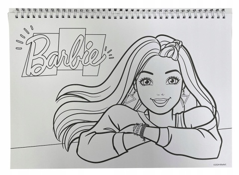BARBIE Happy szkicownik blok kolorowanki naklejki 40 k