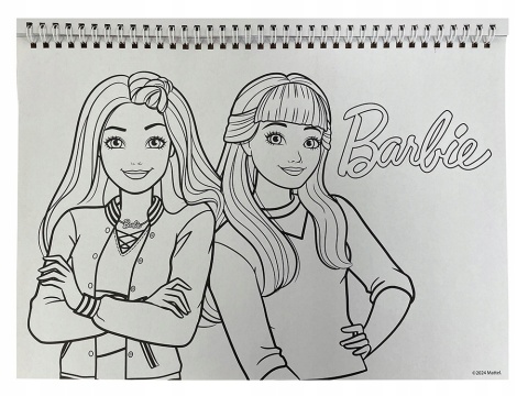 BARBIE Happy szkicownik blok kolorowanki naklejki 40 k