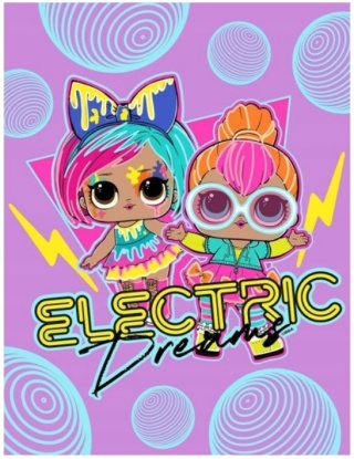 Kocyk koc polarowy dziecięcy LOL SURPRISE 130X170