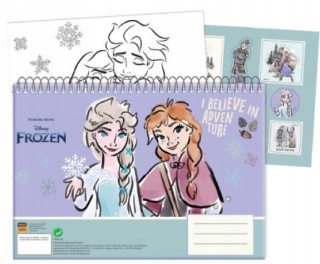 Kraina lodu szkicownik blok kolorowanki naklejki 40 k