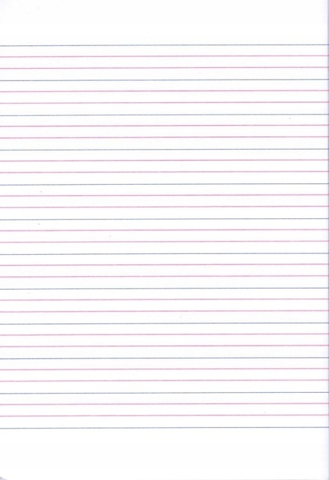 Zeszyt A4 32k do nauki pisania trzylinia trzy linia kolorowa Game pixel