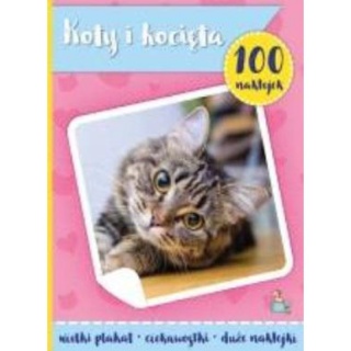 KOTY I KOCIĘTA 100 naklejek wielki plakat ciekawostki