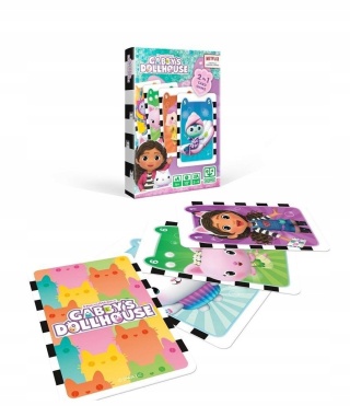 Karty gry czarny Piotruś memo kotki Koci domek Gabi