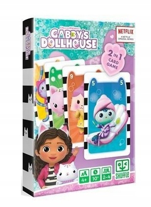 Karty gry czarny Piotruś memo kotki Koci domek Gabi