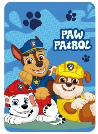 Koc kocyk polarowy PSI PATROL Chase Rubble Marshall 100x140 cm