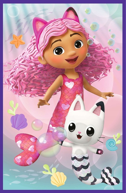 Koci domek Gabi kolorowe dni Trefl Puzzle 3x50 3w1 3 x 50 EL 34882