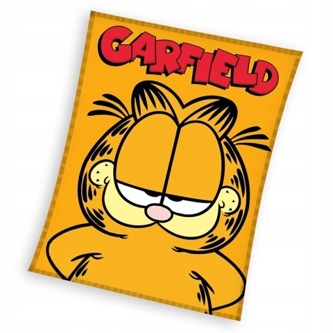 Kocyk koc pled narzuta welurowy Garfield 130x170 cm
