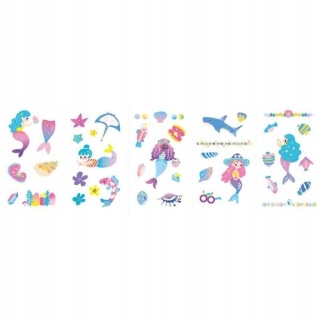 Naklejki na paznokcie i tatuaże dla dzieci . morze syrenka ocean Avenir