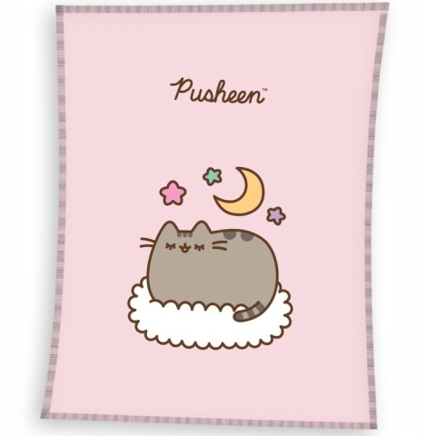 PUSHEEN koc 130x160 poszewka 40x40 piżama dziecięca długi rękaw 134/140