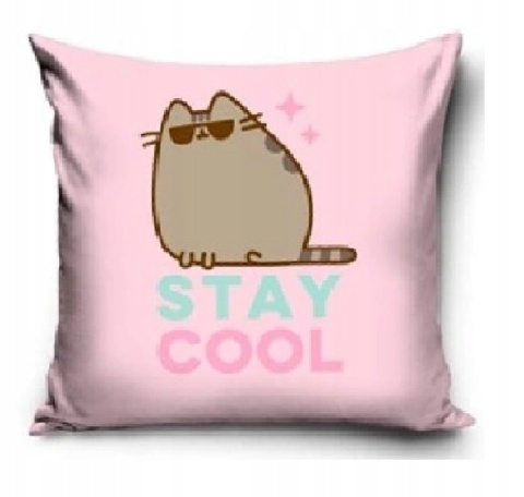 PUSHEEN koc 130x160 poszewka 40x40 piżama dziecięca długi rękaw 146/152