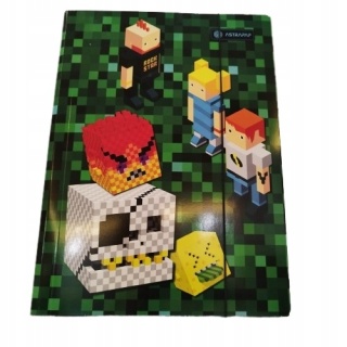 Teczka z gumką A4 na dokumenty pixel game dla gracza ASTRAPAP