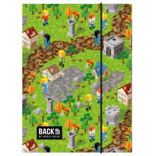 Teczka z gumką A4 na dokumenty pixel game my world Back up