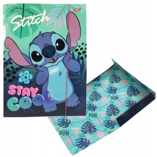 Teczka z gumką A4 na dokumenty szkolna Lilo i Stitch Stich chillin