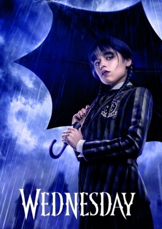 Teczka z gumką A4 na dokumenty szkolna Wednesday Addams Astra