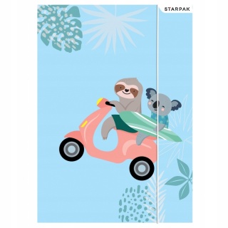 Teczka z gumką A4 na dokumenty szkolna leniwiec koala 1 szt