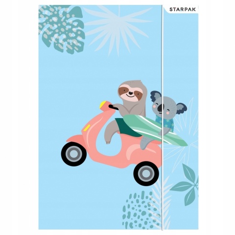 Teczka z gumką A4 na dokumenty szkolna leniwiec koala 1 szt