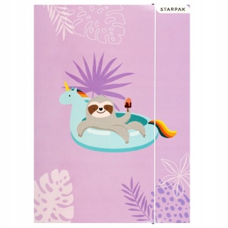 Teczka z gumką A4 na dokumenty szkolna leniwiec koala 1 szt