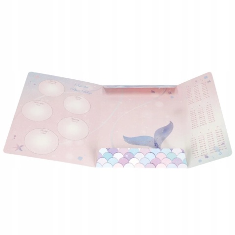 Teczka z gumką A4 na dokumenty szkolna syrenka łuski morze 2 szt