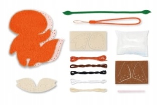 Zestaw do szycia DIY Uszyj breloczek maskotka LIS 16X12 cm AVENIR