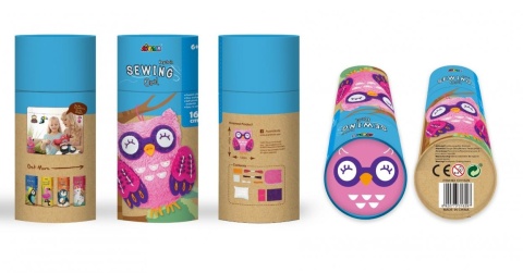 Zestaw do szycia DIY Uszyj breloczek maskotka SOWA 14x11cm AVENIR