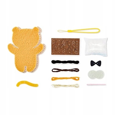 Zestaw do szycia DIY Uszyj breloczek maskotka TYGRYS 15x12cm AVENIR