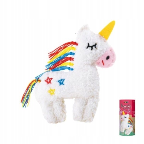 Zestaw do szycia DIY Uszyj breloczek maskotka UNICORN JEDNOROŻEC 17x14cm