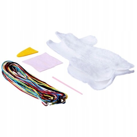 Zestaw do szycia DIY Uszyj breloczek maskotka UNICORN JEDNOROŻEC 17x14cm