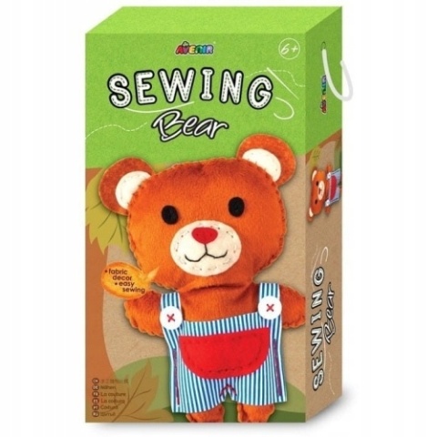 Zestaw do szycia DIY Uszyj maskotka MIŚ MISIO 22x14cm AVENIR