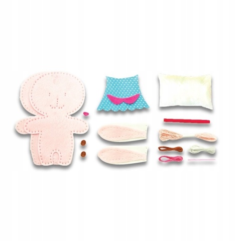 Zestaw do szycia DIY Uszyj maskotka królik 22x14cm AVENIR